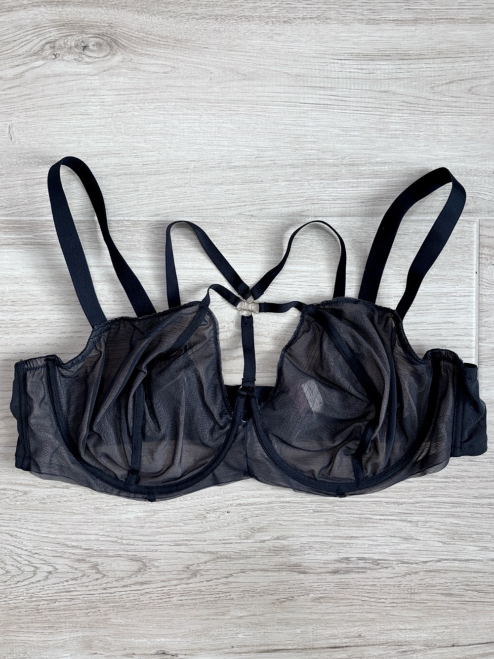 Adore Me Dionne Black Unlined Bra Plus Women's Size 46DD